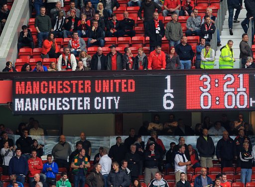 Soccer - Barclays Premier League - Manchester United v Manchester City - Old Trafford