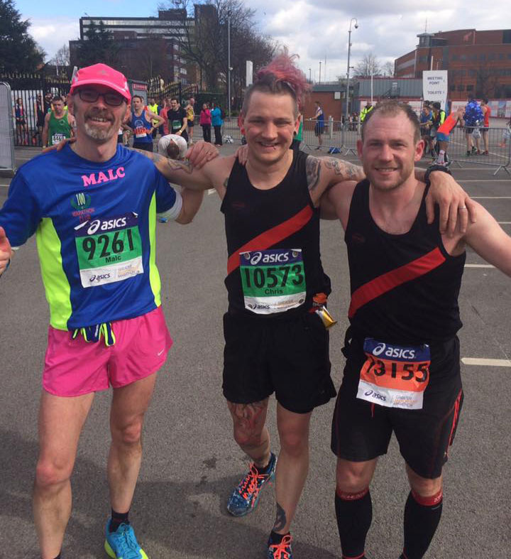 At the finish with Paul & Chris
