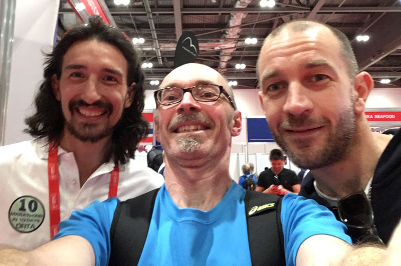 Great t meet up with fellow Brathay 10in10er's Adam and Andy.
